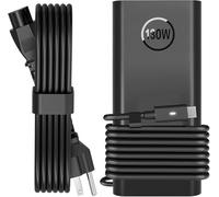 130W Laptop Charger USB C Type C Power Adapter Slim for Dell XPS 15 2-in-1 9575 XPS 17 9700 Precision 5530 5550 5750 3660 3551 Latitude 7410 7310 7210 9410 9510 5420 AC Power Cord