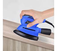 130W Tools Electric Detail Sander, Palm Sander for Wood with Dust Collection System, 6 Pcs Sandpapers,for Tight Spaces Sanding in Home Decoration