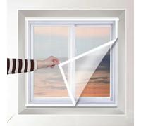 130x200cm,Fly Screen Window Easy Installation Keep Bugs/Flys/Mosquitoes Out, Fly Screens for Window, Strengthened Polyester Window Screen Keep Fly Bug Out