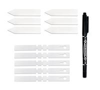 131-Piece Plant Labels White Label and Marker Pen, Potted Herbs Flowers Vegetable Labels, Waterproof, Easy to Write, Reusable