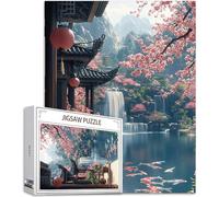 1314 pcs Piece Jigsaw Puzzles for Adults Japan Puzzle Landscape Pattern Design, Piece Puzzle Educational Games, DIY Adult Crafts with Gift Box, Beautiful Decoration, Gifts for Women, 75x50cm, Model830
