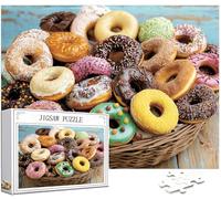 1314 pcs Piece Jigsaw Puzzles for Adults Kitchen Puzzle Donut Pattern Design, Piece Puzzle Educational Games, DIY Adult Crafts with Gift Box Packaging, Beautiful Decoration, Gifts, 75x50cm, Model188