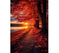 1314 Piece Jigsaw Puzzle for Adults Autumn Sunset - Fun Challenges & Brainteasing Adult Jigsaws - Puzzle Games 1314 Piece