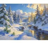 1314 Piece Jigsaw Puzzles for Adults, Winter Pine Tree Jigsaw Puzzles for Adults 1314 Pieces, 75x50cm Impossible Hard Difficult Challenging Adult Puzzles for Wall Decoration and Gifts