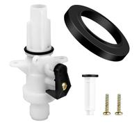 13168 Upgraded RV Toilet Water Valve Kit for Thetford Aqua Magic IV Toilets, High and Low Models, RV Toilet Parts for Thetford with Flange Seal