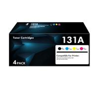 131A 131X Toner Cartridges Compatible for HP 131A CF210A CF211A CF212A CF213A CF210X Toner Replacement for Pro 200 Color Laserjet MFP M251nw M276nw M251n M276n M276 M251 Printer (4 Pack)