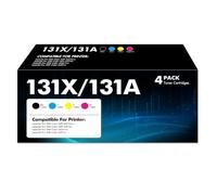 131X 131A M276nw Toner Cartridge Compatible for HP 131X 131A M276nw M251n | LaserJet Pro 200 Color M251n MFP M276nw M276n M276 M251nw Series Printer Ink CF210X CF210A CF211A CF212A CF213A 4 Pack