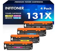 131X 131A Multipack Toner Cartridge Compatible for HP Laserjet Pro 200 Color MFP M276nw M276n M251n M251nw CF210X CF210A CF211A CF212A CF213A 128A CF320A 125A CB540A CP1515N CP1525N M276 M251