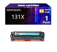 131X High-Capacity Toner Cartridge 131A CF210A Replacement for HP Laserjet Pro 200 color MFP M276nw M276n M251n M251nw CM1312NFI CM1312 CP1515N CP1518NI Printer,C-1 pcs