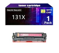 131X High-Capacity Toner Cartridge 131A CF210A Replacement for HP Laserjet Pro 200 color MFP M276nw M276n M251n M251nw CM1312NFI CM1312 CP1515N CP1518NI Printer,M-1 pcs