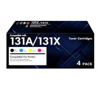 131X Toner Cartridge 4 Pack for HP 131A 131X M251nw pro 200 Color M276nw | Compatible for HP Laserjet Pro 200 Color MFP M276nw M251nw M276n M251 M276 CF210X CF211A CF212A CF213A Printer (K/C/M/Y)