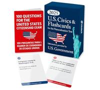 132 Bilingual U.S. Citizenship Flash Cards for The Naturalization Test - 100 USCIS Questions & Answers for Civics and English Exam [2025 Updated] - English & Spanish