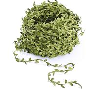 132 Ft Artificial Vines Ribbon,Artificial Eucalyptus Leaf Garland Fake Hanging Plants Leaves Wreath Foliage Green Leaves Decorative Flower Accessory Wedding DIY Party Decor (65 Ft)