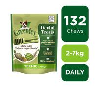 132 Greenies Original Teenie Toy Dog Treats Dog Chews (6x170g) Dental Sticks