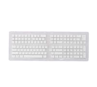 132 Key Russian Keyboard Keycaps, OEM Profile ABS Keycap Set with Matte Finish for 61 64 68 84 87 104 108 Mechanical Keyboards Compatible with Minor Language Layouts (White)