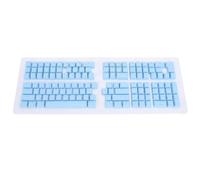 132 Keys French Keyboard Keycaps, Mechanical Keyboard Keycaps Set with Backlit Legends, Premium ABS Material for 61 64 68 84 87 96 98 100 104 108 Key Layouts (Blue)