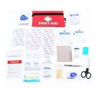 132 Piece First Aid Kit Bag - Complete First Aid Kit for Car, Home, Workplace, Backpack, Camping, Hiking, and Travel