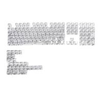 132Keys Translucent Keycaps 10mm Height Keycap Set For Mechanical Keyboards With Color Lighting Side/Top Print Novelty Keycaps