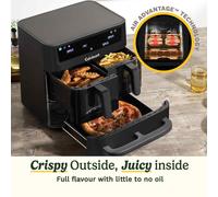 132L Trizone air fryer Blk Window