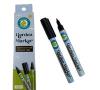 133 SUPPLY - 2 Pack Garden Marker Pen Permanent Markers Black (UV Fade Resistant Marker Pens for Plant Markers Garden Markers Waterproof Pen Black Markers Outdoor Marker for Garden Plant Labels 0.8mm)