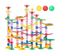 133PCS Marble Run Set - STEM Maze Race Track Building Blocks, 3D Space Pipe Construction Toy | Educational Learning Boys Girls Ages 4 5 6 7 8+ Creative Play