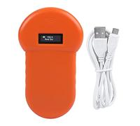 134.2Khz LCD ISO ID Chip Animal Reader, Handheld RFID Dog Microchip Scanner, Orange - Real Time Display, USB Rechargeable, Ideal for Pet and Livestock Identification