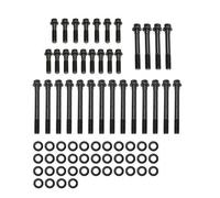 134-3601 Cylinder Head Bolt Set Black Compatible with SB Chevy 350 383 400 SBC with washers