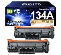 134A W1340A Black Toner Cartridge High Yield with Chip Replacement for HP 134A 134X W1340A W1340X Toner Cartridge Compatible with HP LaserJet Pro M209dw MFP M234dw M234sdw M234sdn Printer (2-Pack)