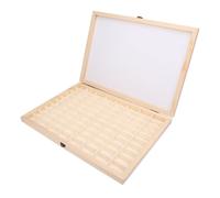 135 35mm Film Case, Camera Film Display Boxs for 135 35mm Films, Wooden 80 Slots Camera Reel Storage Cabinet Display Shelf Rack for Photographers Home 17.5x12.4x1.8in
