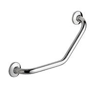 135° Chrome Angled Shower Bath Grab Bar Rail Bathroom Disability Aid Support 200 x 200 mm, Ø 25