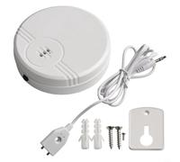 135 dB Dual-Mode Water Leak Detector Alarm for Home Safety - Immersion & Water Level Flood Sensor, ABS Housing, 9V Battery Included, White