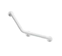 135-degree Shower Handle,Bathtubs Grab Bar,Support Balance Hand Rails,Can Hang Towels,Drill-Hole Mounting for Bedside Bathroom(White)