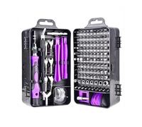 135 in 1 S2 Precision Screwdriver Set Electronics Magnetic Repair Tool Kit Micro for Computer PC Laptop Phone Mac Efficiency Precision(135 in 1 Purple)