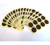 135 Labels, 19mm Diameter Round, Dark Brown, Colour Code Stickers, Self-Adhesive Sticky Coloured Dots