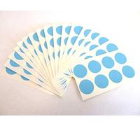 135 Labels, 19mm Diameter Round, Light Blue, Colour Code Stickers, Self-Adhesive Sticky Coloured Dots