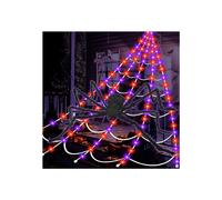 135 LED 16.4ft Spider Webs Halloween Decorations Lights