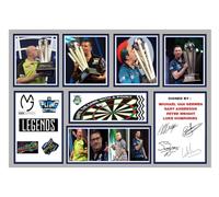 (135) Michael Van Gerwen Luke Humphries Peter Wright & Gary Anderson Darts Legends Signed A4 Photograph (21 X 297 CM) Art Work Wall Art Display Great Gift Idea (REPRINT) #####