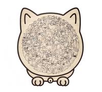 135-Piece Colored Cat Shaped Wooden Jigsaw Puzzle, Framed by Adorable Cats Outline Puzzles, Funny Home Decor, Creative Puzzle Gifts for C-at Lovers Home Shelf Family Friends (D)