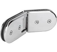 135° Shower Door Hinges Stainless Steel Replacement Parts for Shower Room Heavy Duty Gate Clamp Bracket Suitable for 812mm Glass Durable and Stylish Design