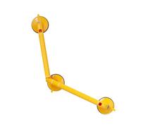 135° Shower Grab Bar,Inside Corner Balance Grab Bar,Bathtub Safety Aids,Surface Has a Textured Pattern,Adjustable Angle Installation(Yellow,40x50cm)
