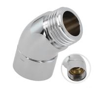 135° Wall Outlet Elbow G1/2 for Hand Shower Chrome | Male and female threads, fits standard arms, scratch resistant, easy install, no tools