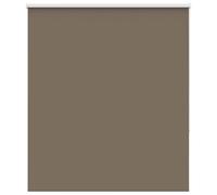 vidaXL Roller Blind Blackout Coffee 135x150 cm - Polyester Privacy Shade for Home/Office Windows