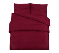 vidaXL Duvet Cover Set Bordeaux 135x200 cm Light-weight Microfiber