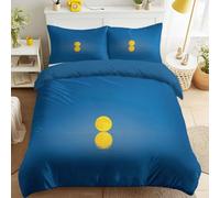 135 x 200 cm Blue Fade Resistant Bedding Moon Lunar Reflection On Hotel Quality Duvet Cover Water Night Sky Easy Care Harmonious Serene Dreamy Modern Symmetric Duvet Cover Set for Women Girls Adults