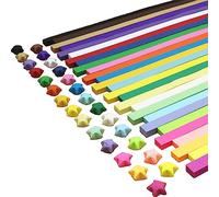 1350 Double-Sided Origami Paper Strips in 27 Colors for Star Making - Handmade DIY Art Crafts