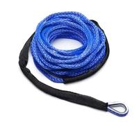 13500lbs Car Outdoor Accessories Truck Boat Emergency Replacement Synthetic Winch Rope 26mx8mm 12 Strand String Cable High Tensile(Blu)
