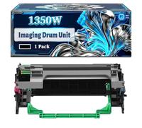1350W Imaging Drum Unit Compatible for Konica Minolta PagePro 1300 1350 1350e 1350en 1350w 1380mf 1390mf; QMS PagePro1300W Printers, With Chip Large Capacity 20000 Pages (1 Pack Black)