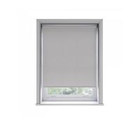 135Cm No Drill Self Adhesive Light Grey Thermal Blackout Roller Blind (170Cm Drop)