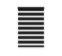 (135cm x 165cm, Black) White Day & Night Zebra Roller Blind (165cm drop) - 45cm