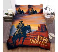 (135CM X 200CM) John Wayne Star Bed Cover Duvet Cover 3pc Complete Bedding Set